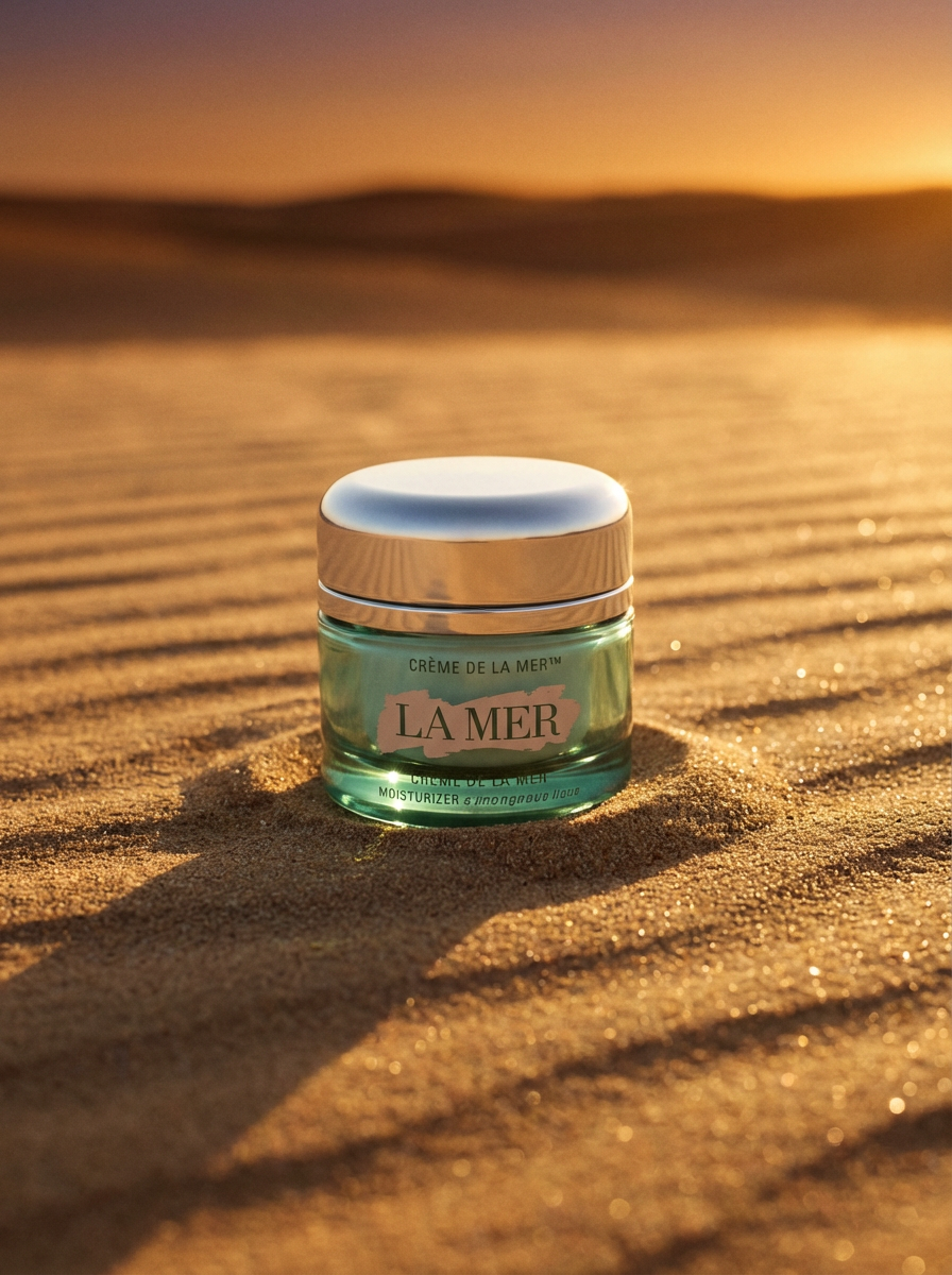 Photo e-commerce studio Sand Light - sable et lumière dorée